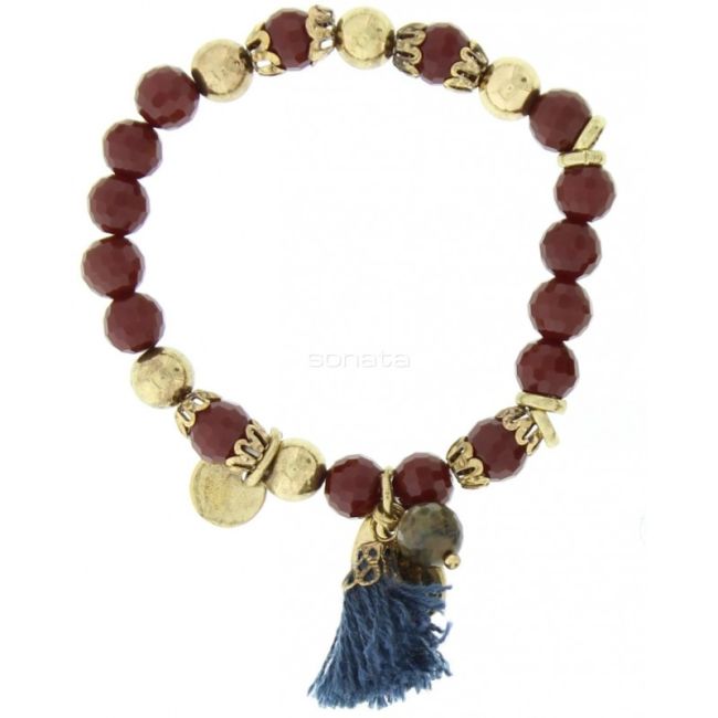 METAL STONE BEADS BRACELET