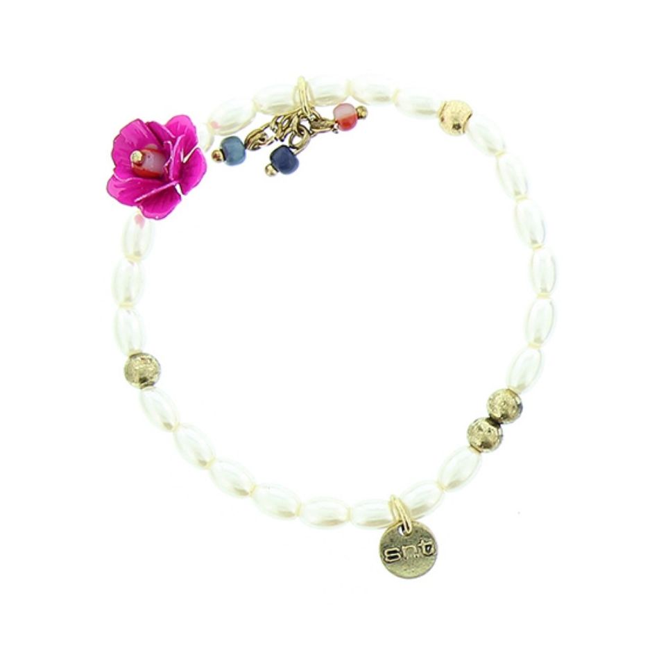 METAL PEARL BEADS BRACELET