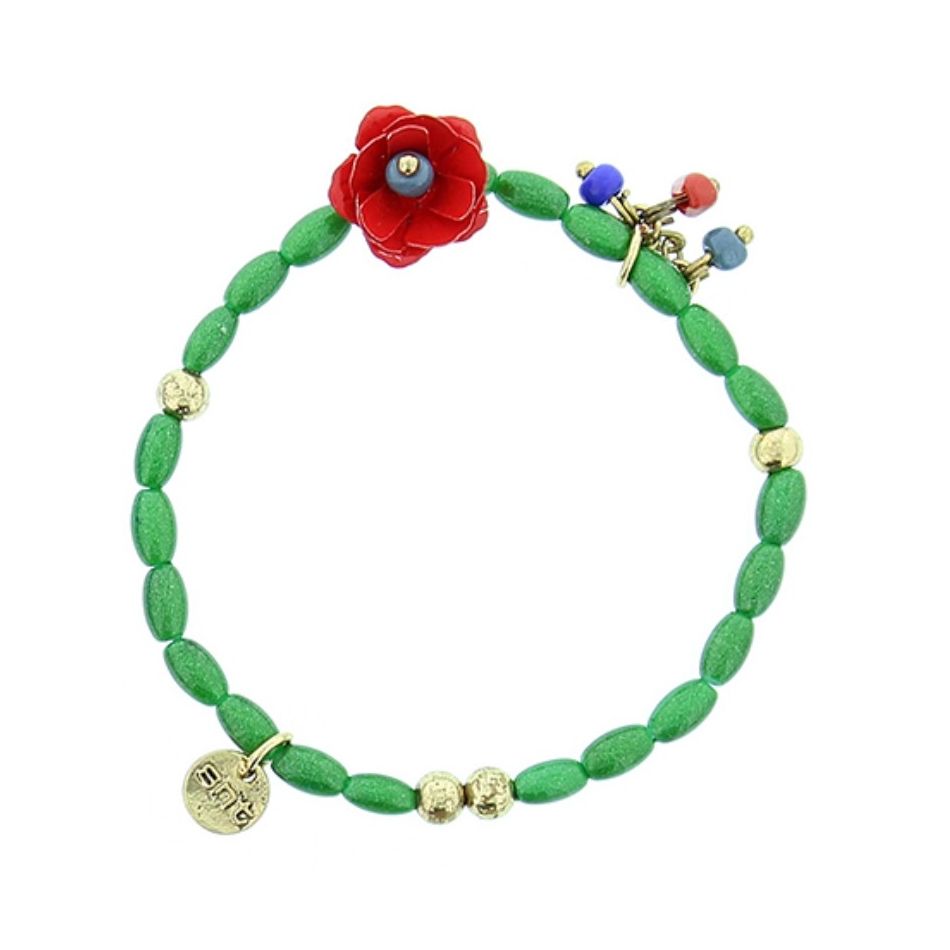 PULSERA CUENTAS METAL PERLAS