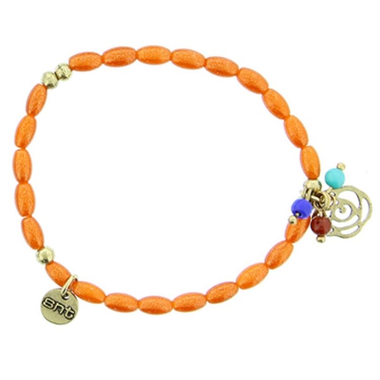 PULSERA CUENTAS METAL PERLAS