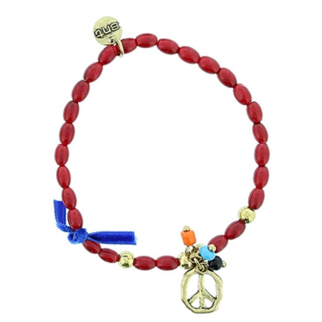 PULSERA CUENTAS METAL PERLAS