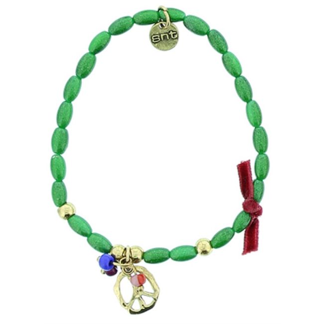PULSERA CUENTAS METAL PERLAS