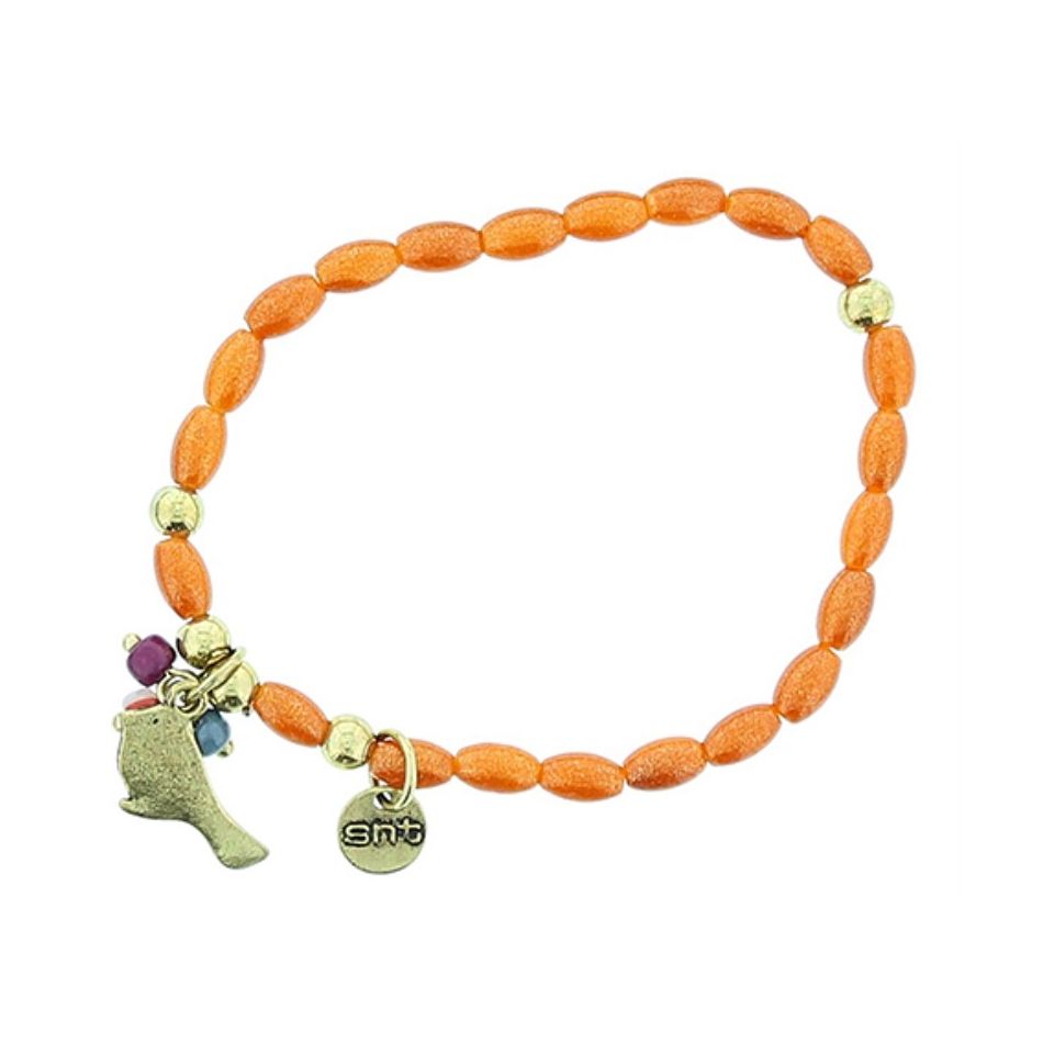 PULSERA CUENTAS METAL PERLAS