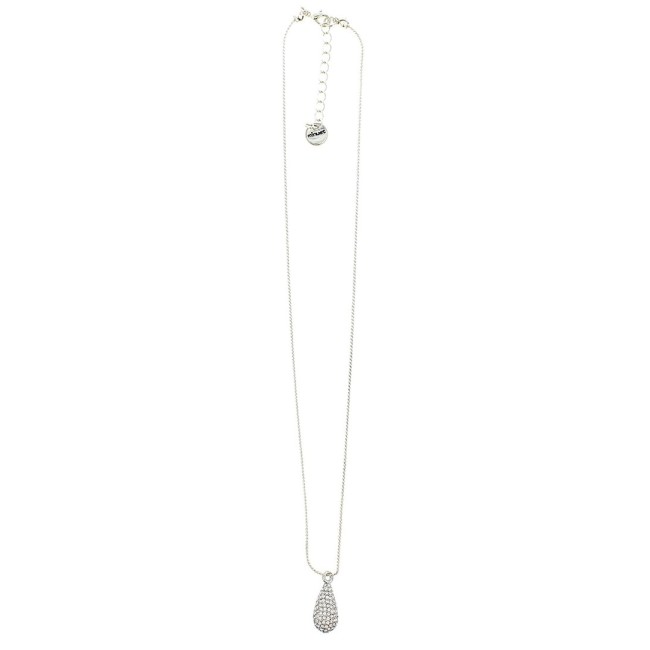 PENDANT SHORT NECKLACE METAL CRYSTALS