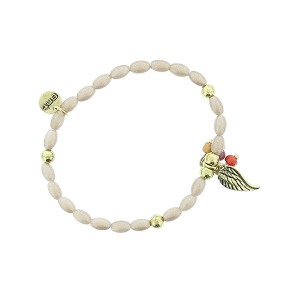 PULSERA CUENTAS METAL PERLAS