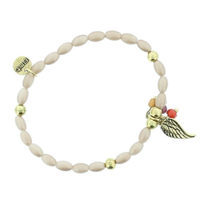 PULSERA CUENTAS METAL PERLAS