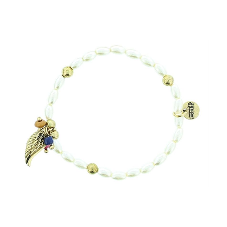 METAL PEARL BEADS BRACELET