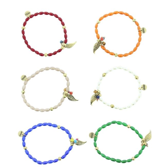 PULSERA CUENTAS METAL PERLAS