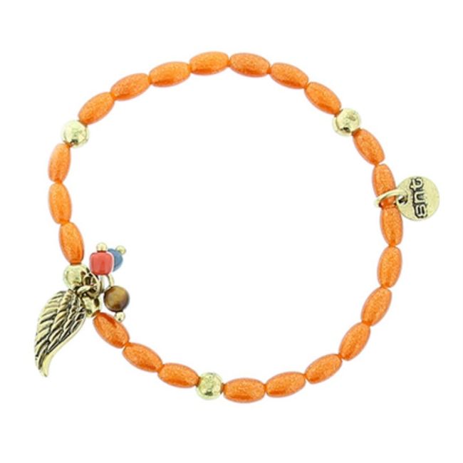 PULSERA CUENTAS METAL PERLAS