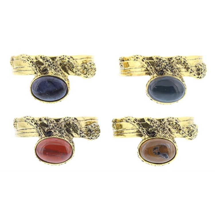 PULSERA METAL PIEDRA 2