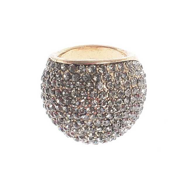 CRYSTAL METAL RING