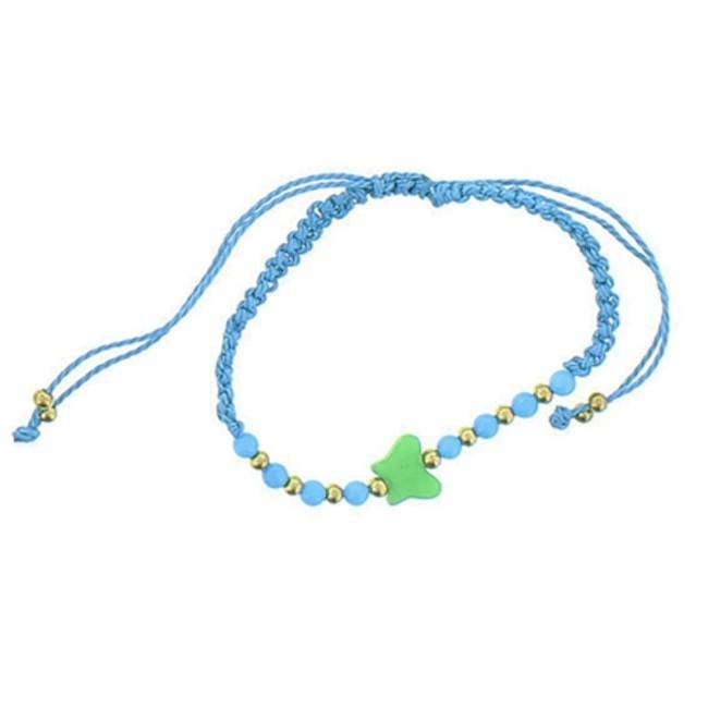 PULSERA MACRAMÉ CUENTA MARIPOSA