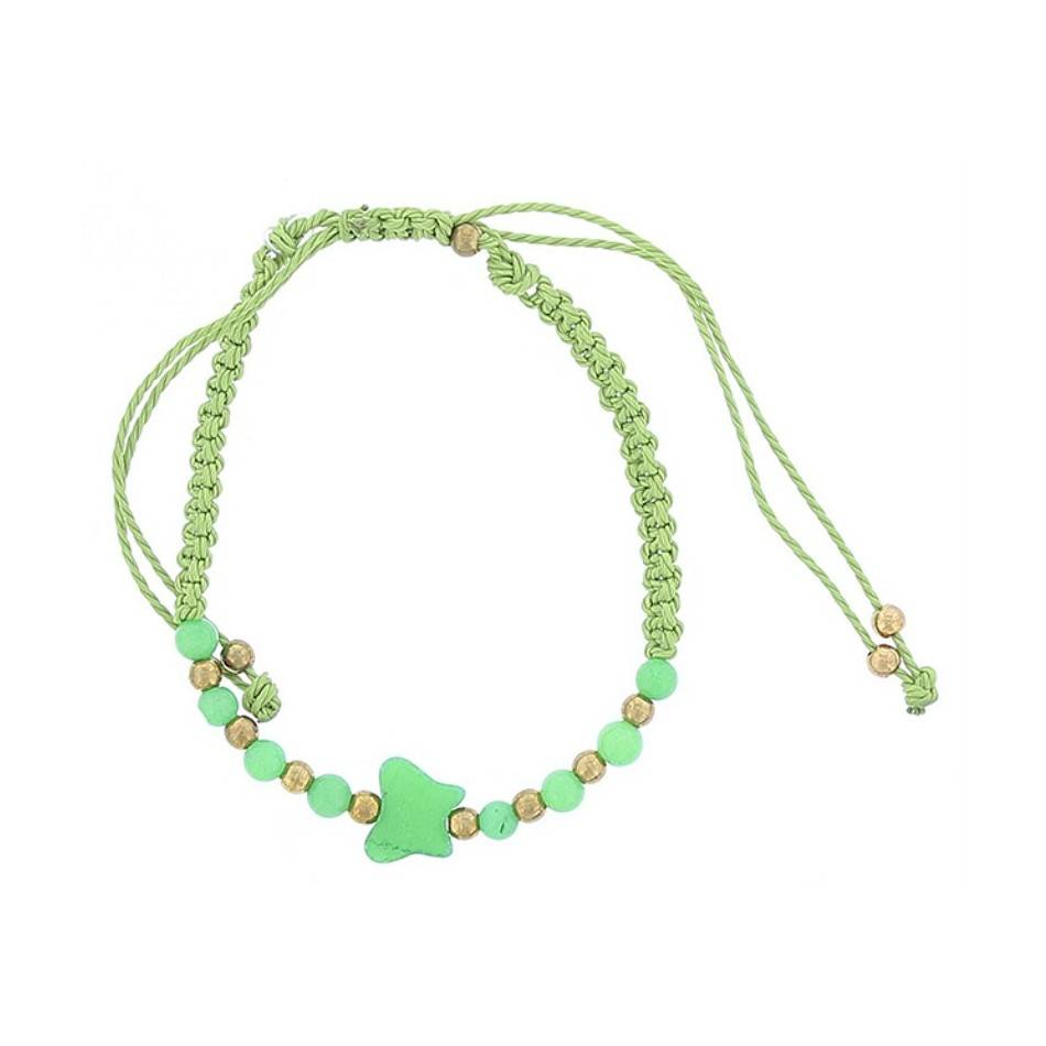 MACRAMÉ BUTTERFLY BEAD BRACELET