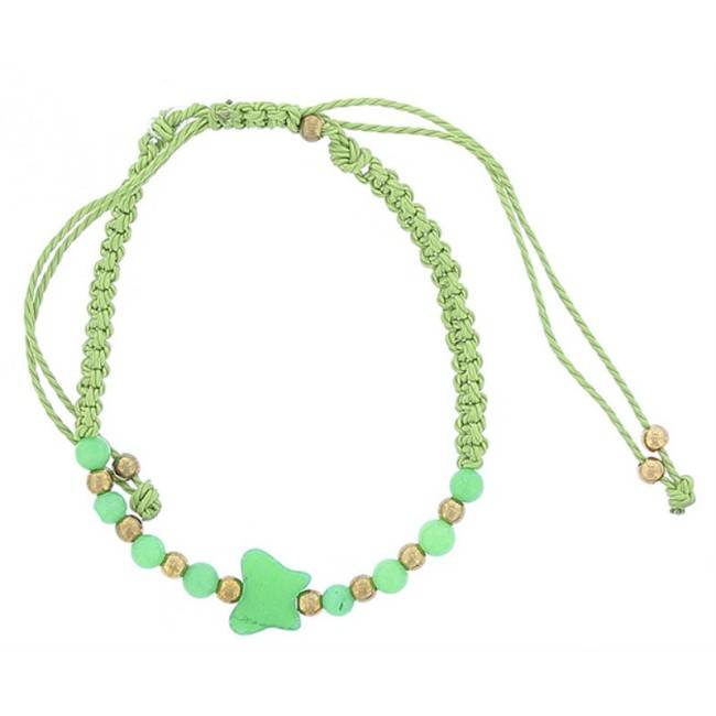 PULSERA MACRAMÉ CUENTA MARIPOSA