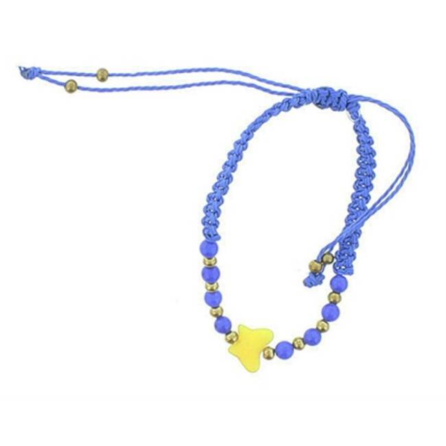 PULSERA MACRAMÉ CUENTA MARIPOSA