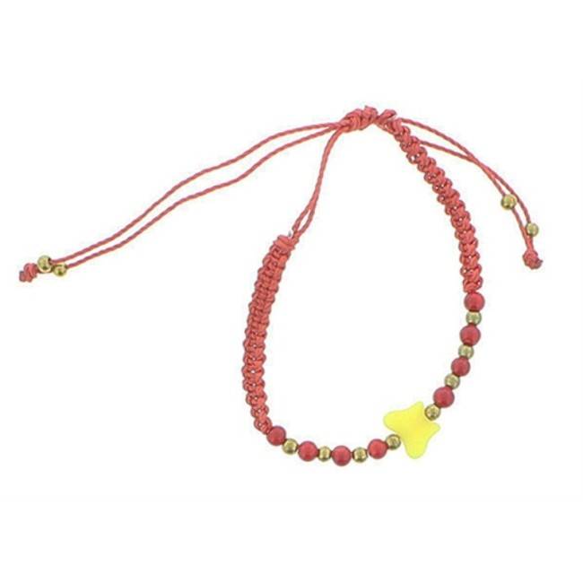 PULSERA MACRAMÉ CUENTA MARIPOSA
