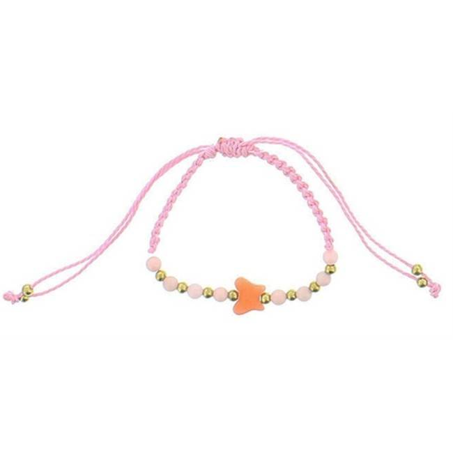 PULSERA MACRAMÉ CUENTA MARIPOSA
