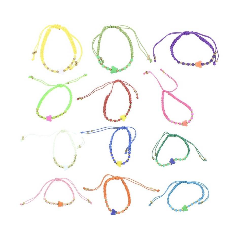 PULSERA MACRAMÉ CUENTA MARIPOSA