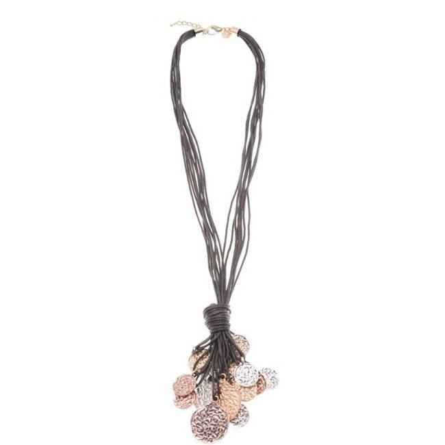 COLLAR LARGO COLGANTES MONEDAS