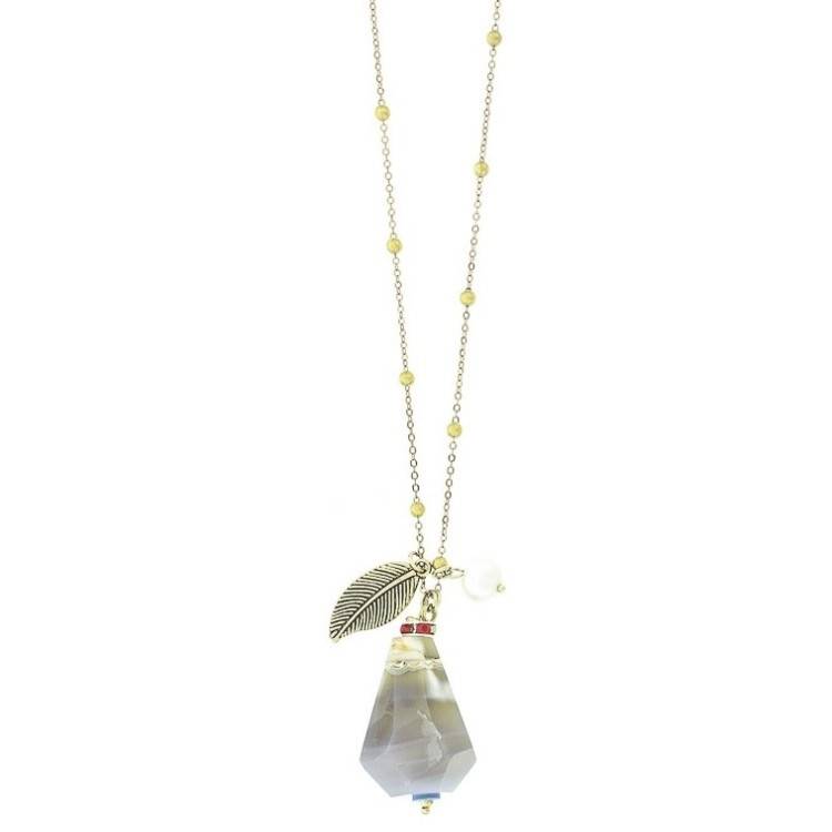 COLLAR LARGO CADENA COLG. PIEDRA 2