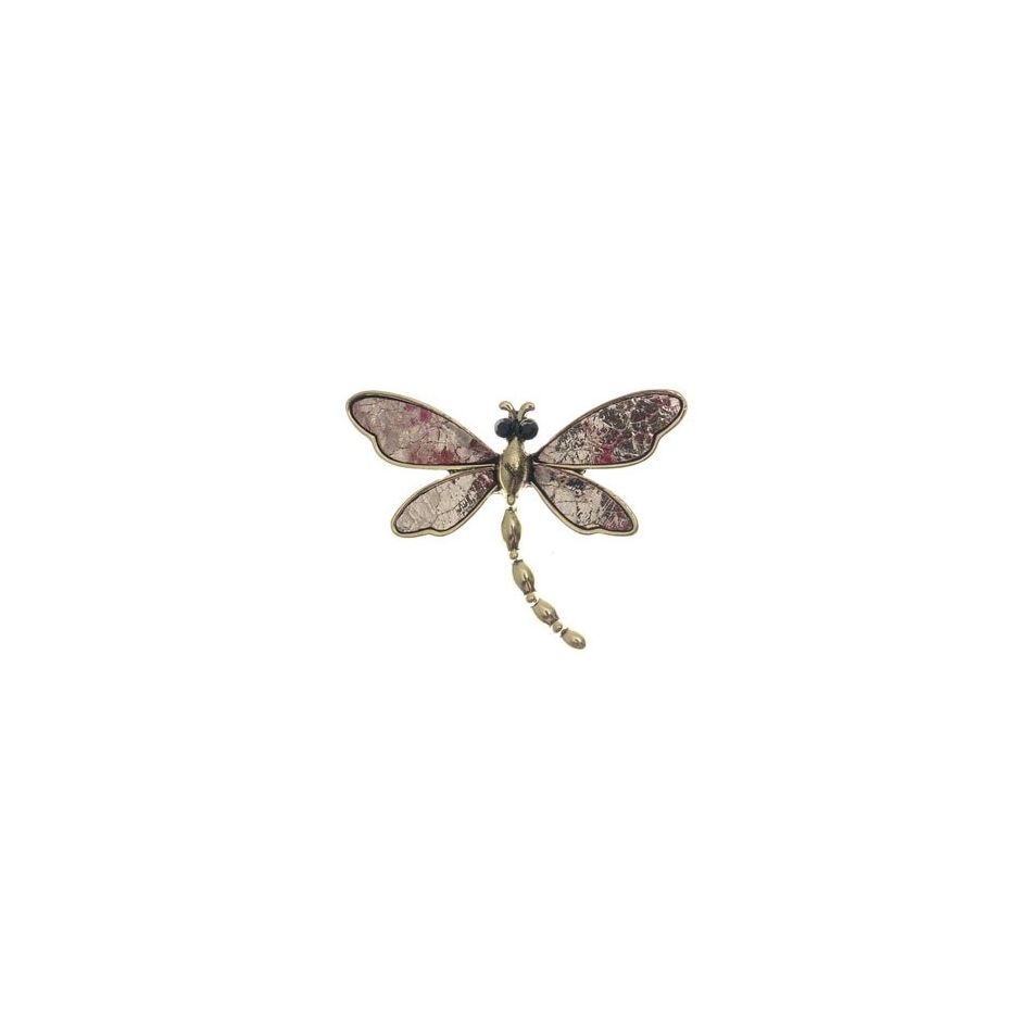 PRINTED METAL BROOCH
