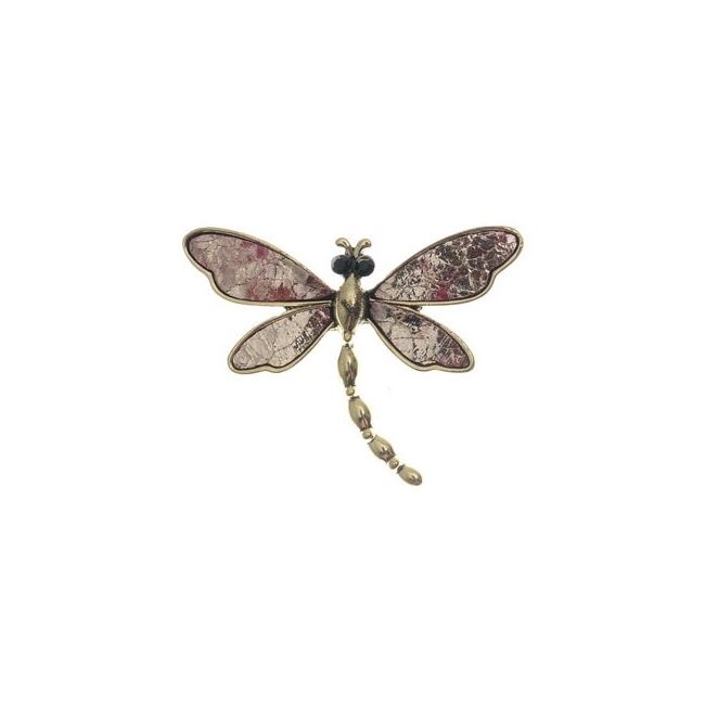 PRINTED METAL BROOCH