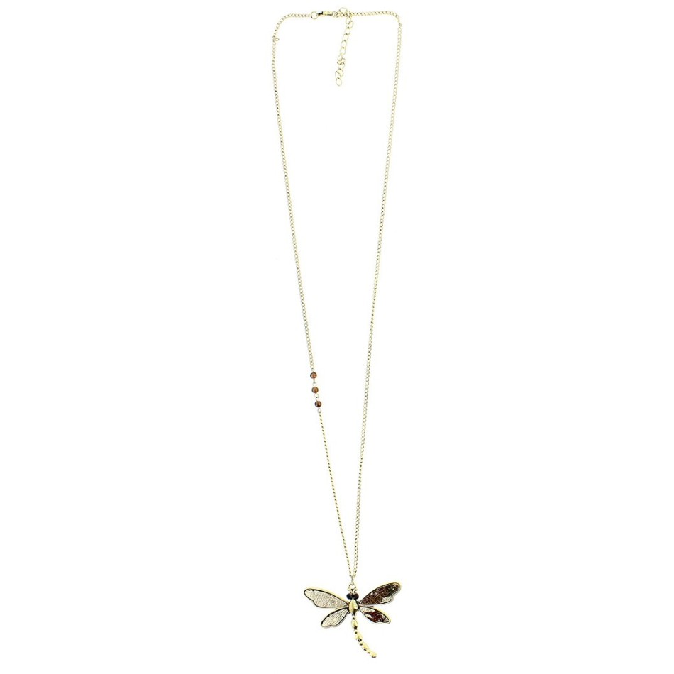 COLLAR LARGO COLG. METAL ESTAMPADO