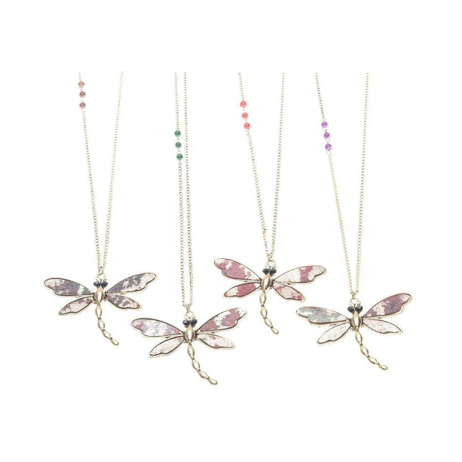 LONG PENDANT NECKLACE STAMPED METAL