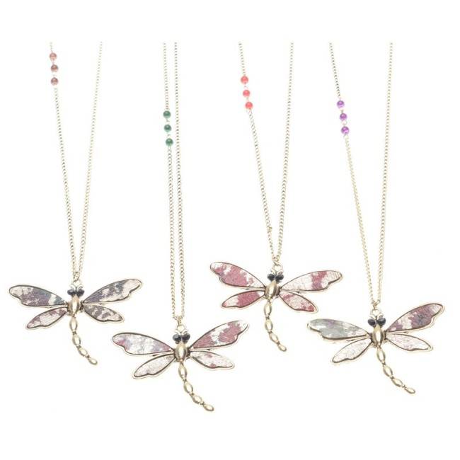 LONG PENDANT NECKLACE STAMPED METAL