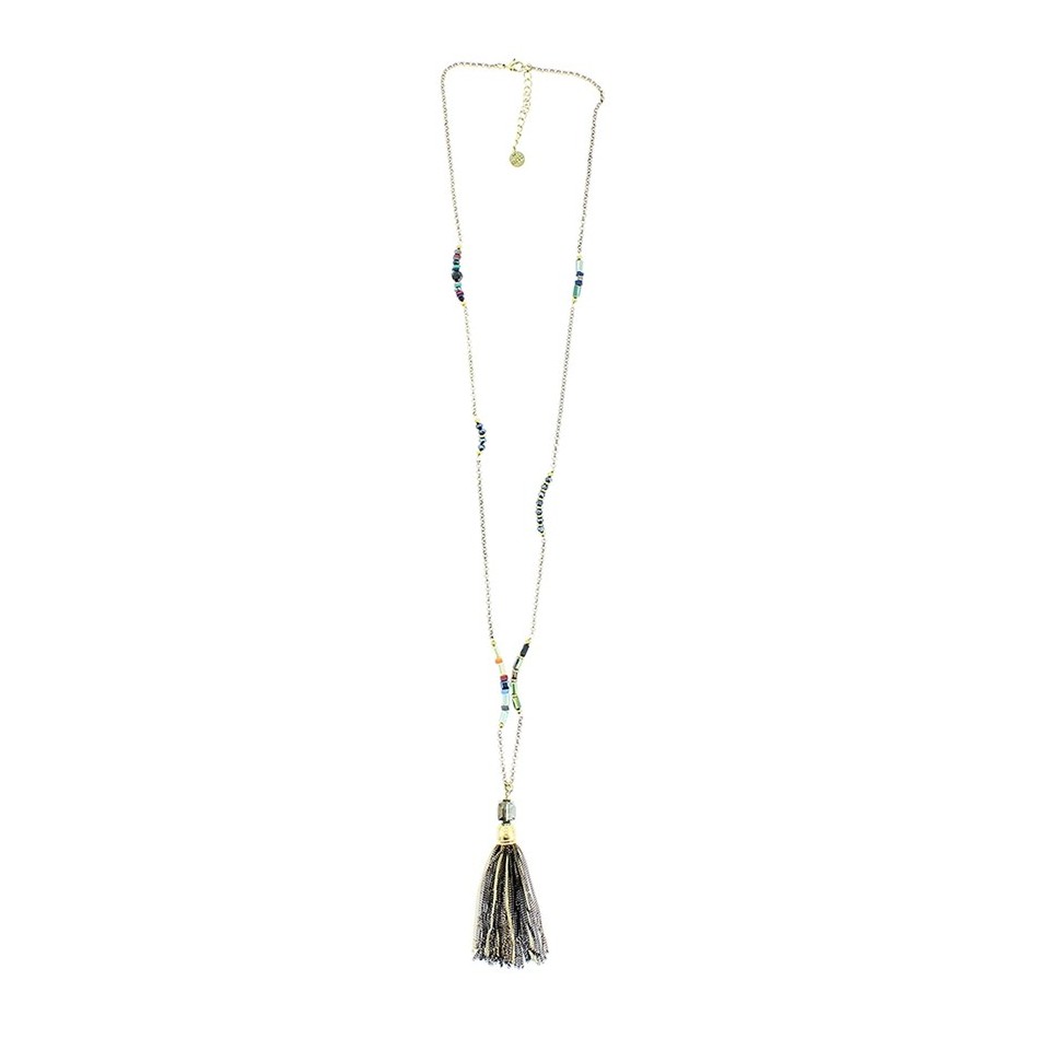 LONG FRINGED NECKLACE