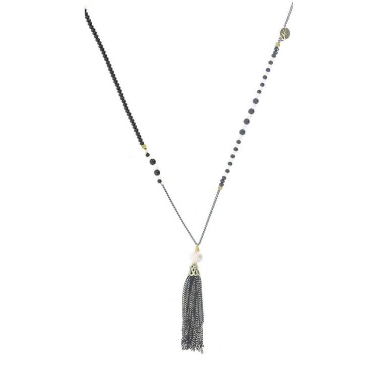 LONG PENDANT NECKLACE FRINGE