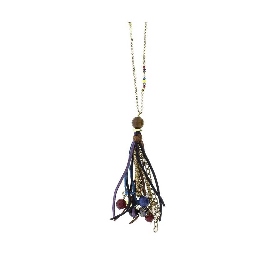 LONG FRINGED NECKLACE