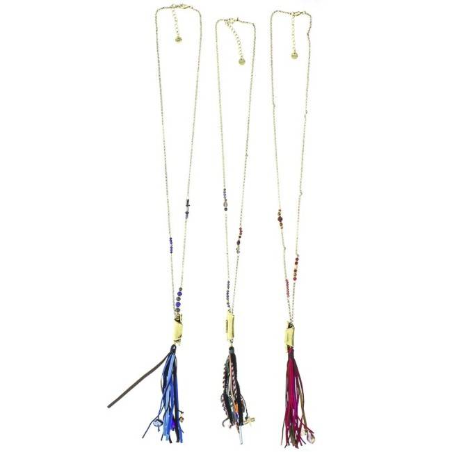 LONG FRINGED NECKLACE