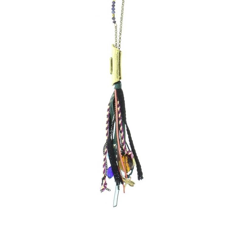 LONG FRINGED NECKLACE