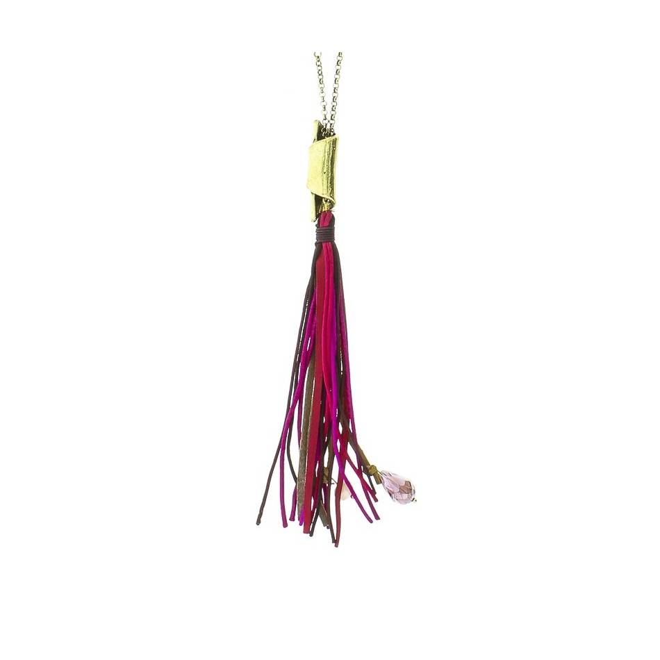 LONG FRINGED NECKLACE