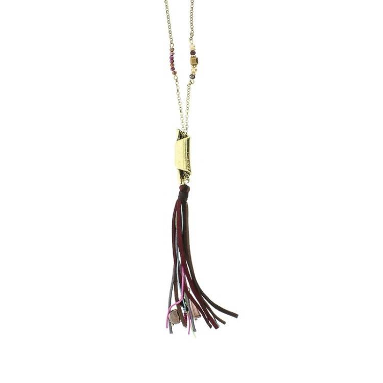 LONG PENDANT NECKLACE FRINGES