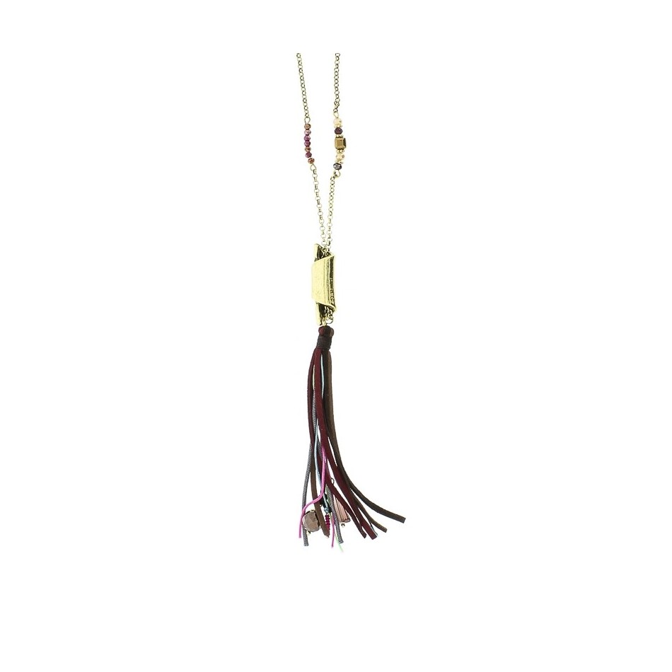 LONG PENDANT NECKLACE FRINGES