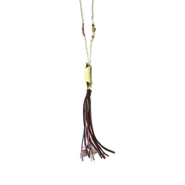LONG PENDANT NECKLACE FRINGES