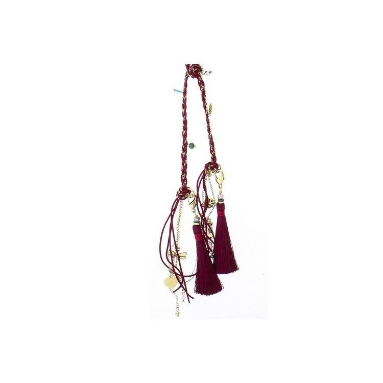 LONG BRAIDED FRINGE NECKLACE