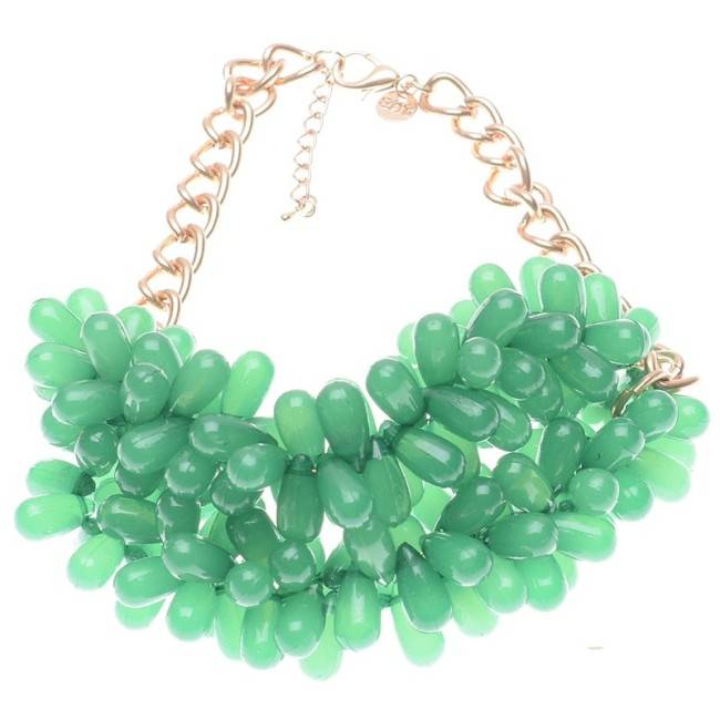 RESIN BEADS SHORT NECKLACE