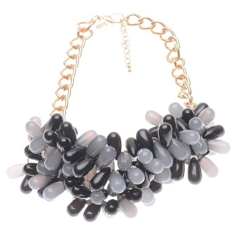 RESIN BEADS SHORT NECKLACE