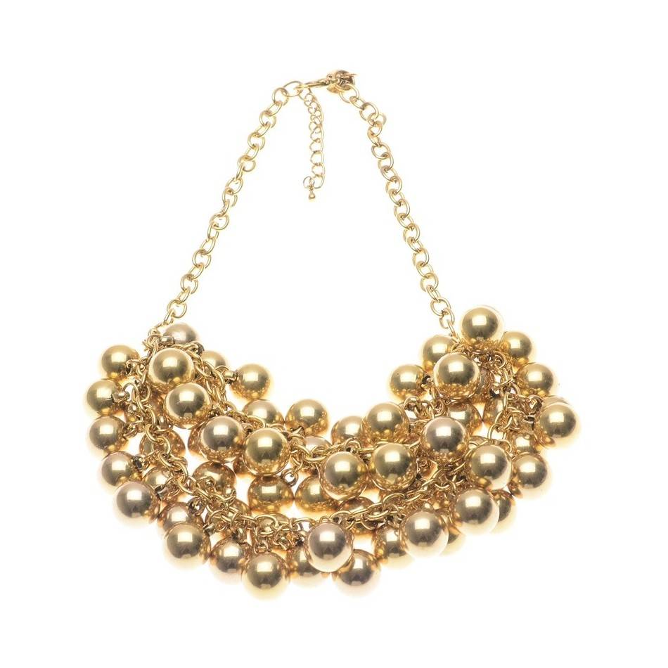 BALL BEADS SHORT NECKLACE
