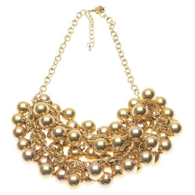 BALL BEADS SHORT NECKLACE