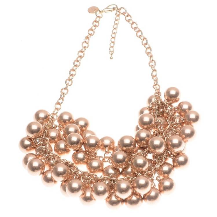 BALL BEADS SHORT NECKLACE