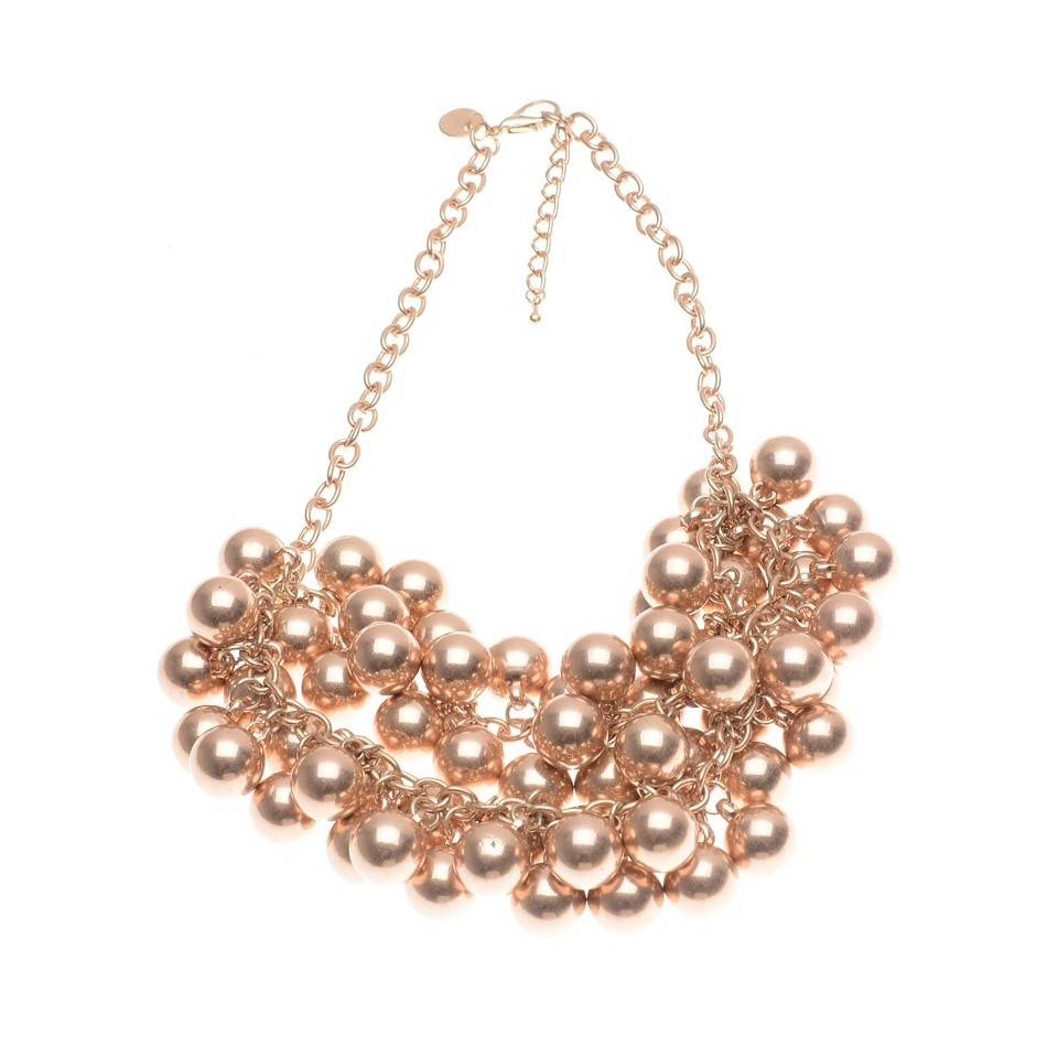 BALL BEADS SHORT NECKLACE