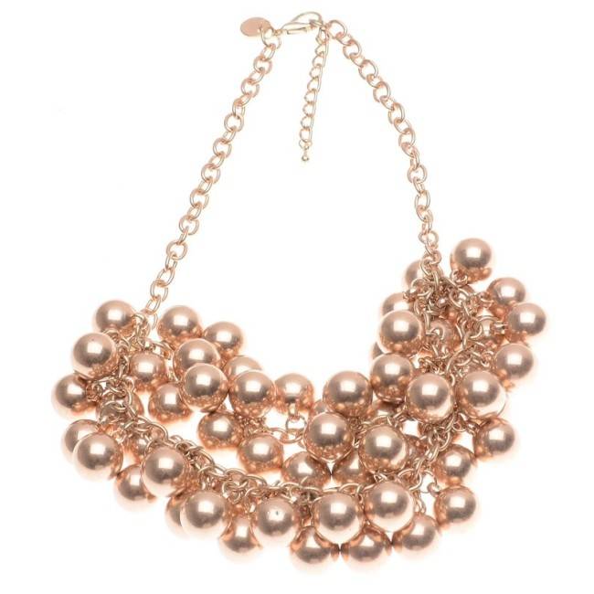 BALL BEADS SHORT NECKLACE