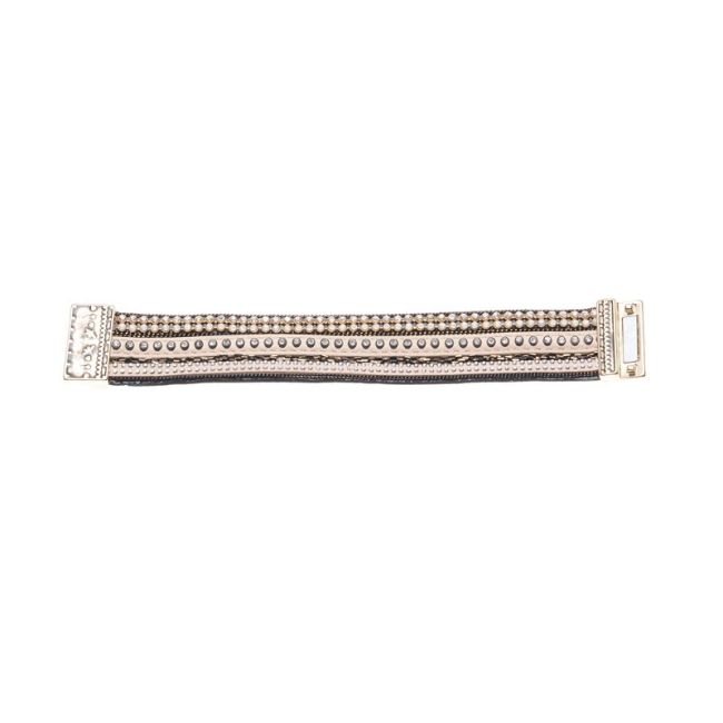 PULSERA CUERO CUENTAS