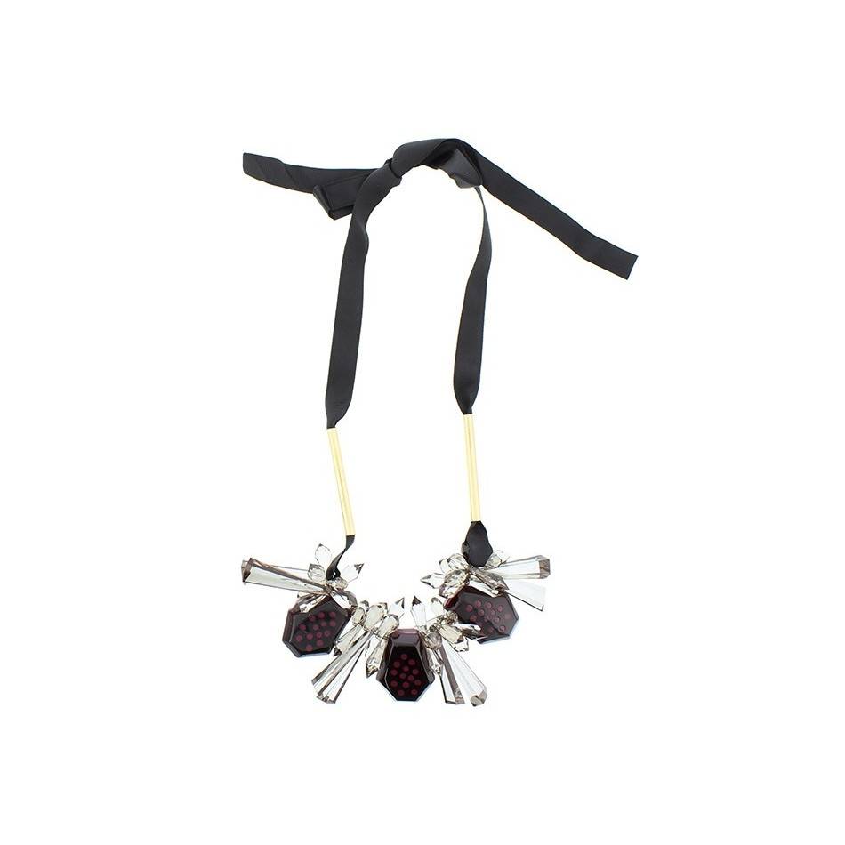 RESIN BOW SHORT NECKLACE