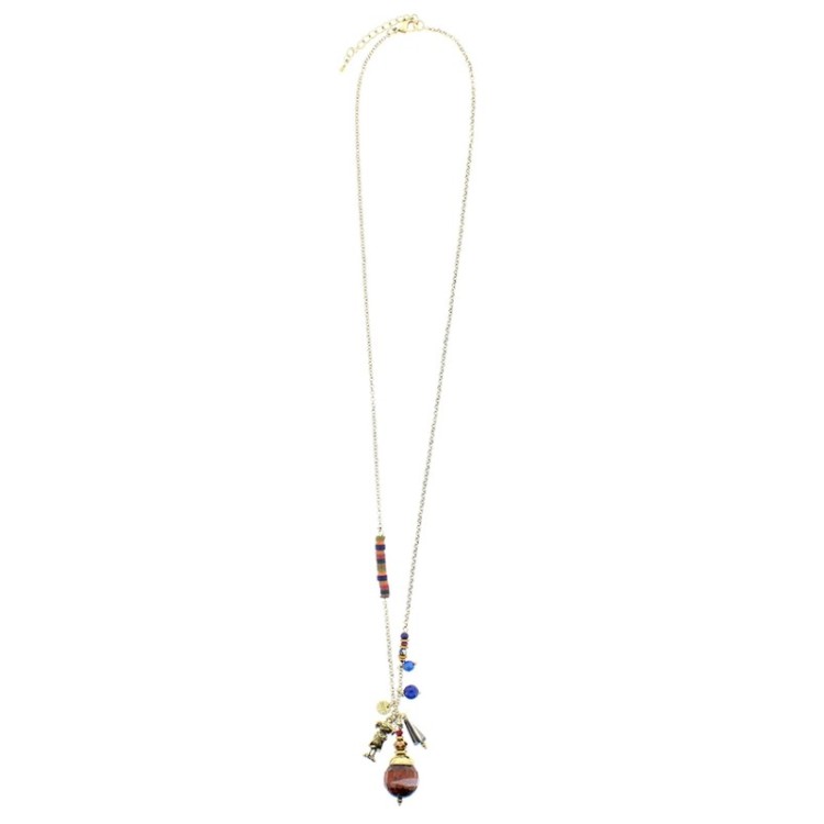 COLLAR LARGO CADENA COLG PIEDRA