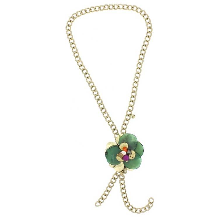 COLLAR LARGO CADENA COLG. FLOR